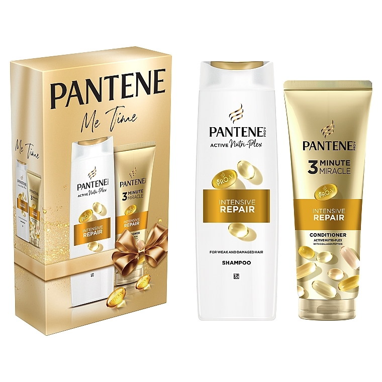 Набір - Pantene Intensive Repair Me Time Set (shm/400ml + cond/220ml) — фото N1