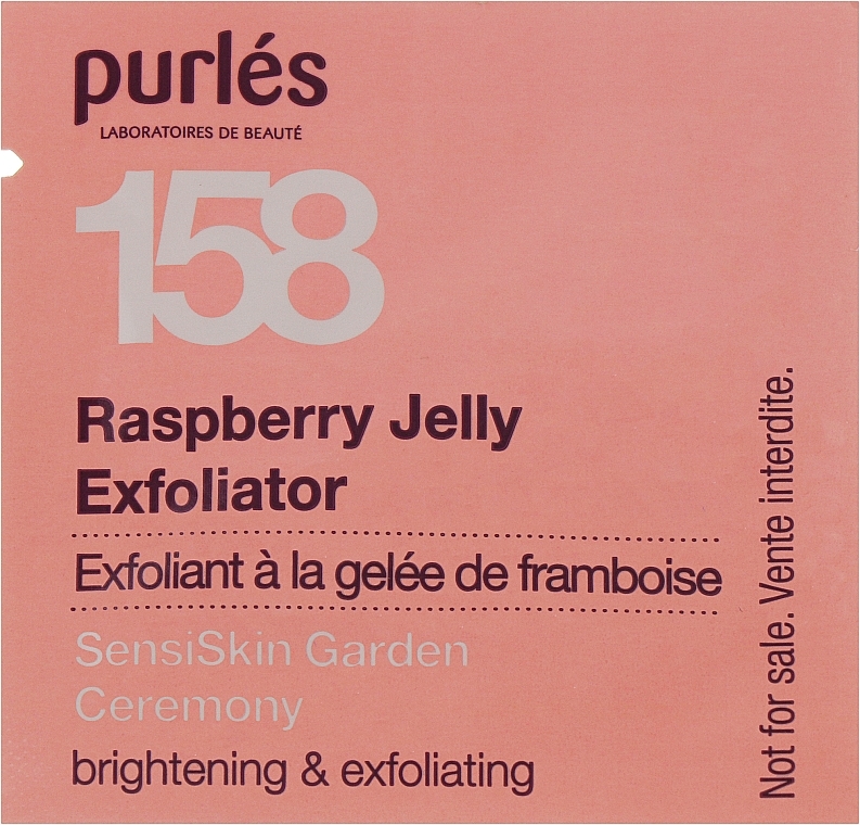 Малиновий ензимний ексфоліант - Purles 158 SensiSkin Garden Ceremony Raspberry Jelly Exfoliator (пробник)