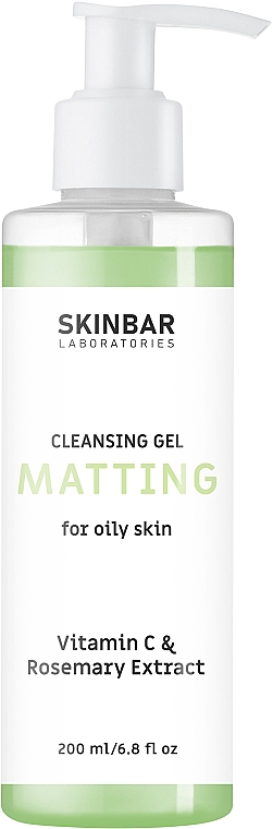 ПОДАРОК! Гель для лица матирующий для жирной кожи "Matting" - SKINBAR Cleansing Gel For Oily Skin 