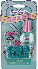 Духи, Парфюмерия, косметика Набор для ухода за ногтями, голубой - Martinelia Crush Nails