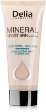 Парфумерія, косметика Матуючий тональний крем * - РОЗПРОДАЖ! Delia Mineral Velvet Skin