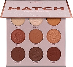 Парфумерія, косметика Палетка тіней для повік - Bogenia  Match Eyeshadow Palette