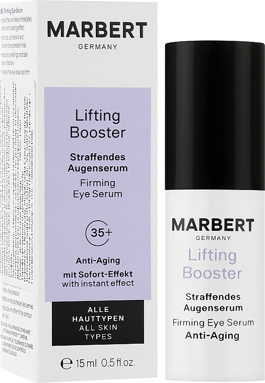 Зміцнювальна сироватка для шкіри навколо очей - Marbert Anti-Aging Lifting Booster Firming Eye Serum — фото N2