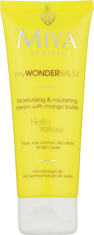 Увлажняющий и питательный крем для лица с маслом манго - Miya Cosmetics My Wonder Balm Hello Yellow Face Cream — фото N1