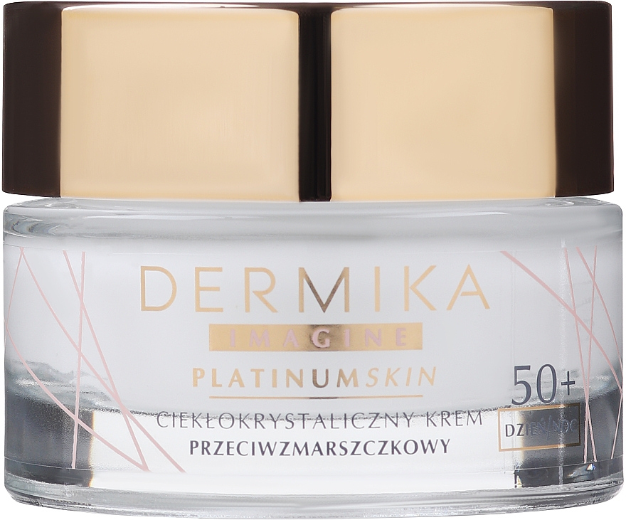 Рідкокристалічний крем проти зморщок - Dermika Imagine Platinum Skin 50+ Face Cream — фото N1