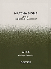 Тканевая маска для лица - Heimish Matcha Biome Low pH Hydrating Mask Sheet — фото N2