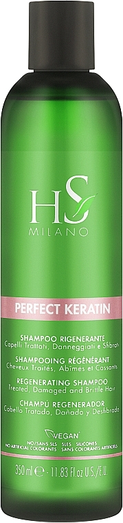 Восстанавливающий шампунь с кератином - HS Milano Regenerating Perfect Keratin Shampoo — фото N1