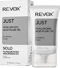 Гіалуроновий флюїд для обличчя - Revox Just Hyaluronic Acid Fluid 3% — фото N1