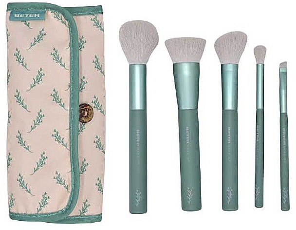 Набір пензлів для макіяжу, 5 шт. - Beter Forest Collection Brush Set — фото N3