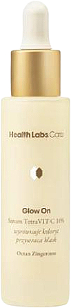Антиоксидантная сыворотка для лица с витамином С - HealthLabs Care Glow On Serum TetraVit C 10% — фото N1