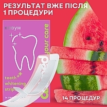 Отбеливающие полоски на 14 процедур со вкусом арбуза - Aimed Teeth Whitening Strips — фото N3