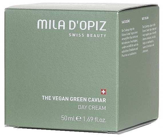 Денний крем для обличчя - Mila D’Opiz The Vegan Green Caviar Day Cream — фото N1