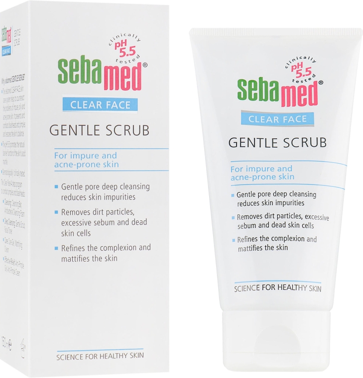 Мягкий скраб для лица - Sebamed Clear Face Gentle Scrub