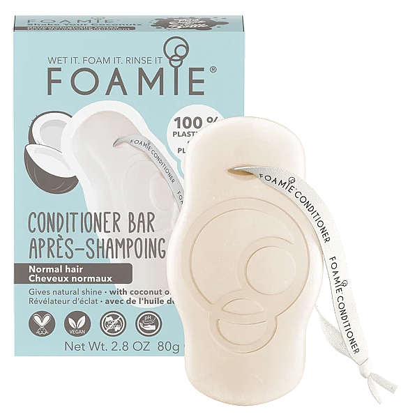 Твердий кондиціонер для волосся - Foamie Conditioner Bar with Coconut Oil Normal Hair — фото N1