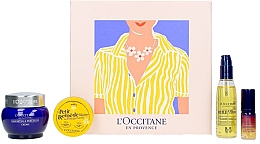 Духи, Парфюмерия, косметика Набор - L'Occitane en Provence (f/cr/50ml + cl/oil/30ml + f/balm/15g + f/ser/5ml)