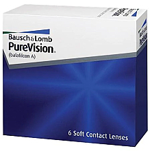 Парфумерія, косметика Контактні лінзи, радіус кривизни 8.3 мм, 6 шт. - Bausch & Lomb PureVision