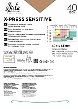 Колготки жіночі "X-Press Sensitive", 40 Den, caramel - Siela	 — фото N2