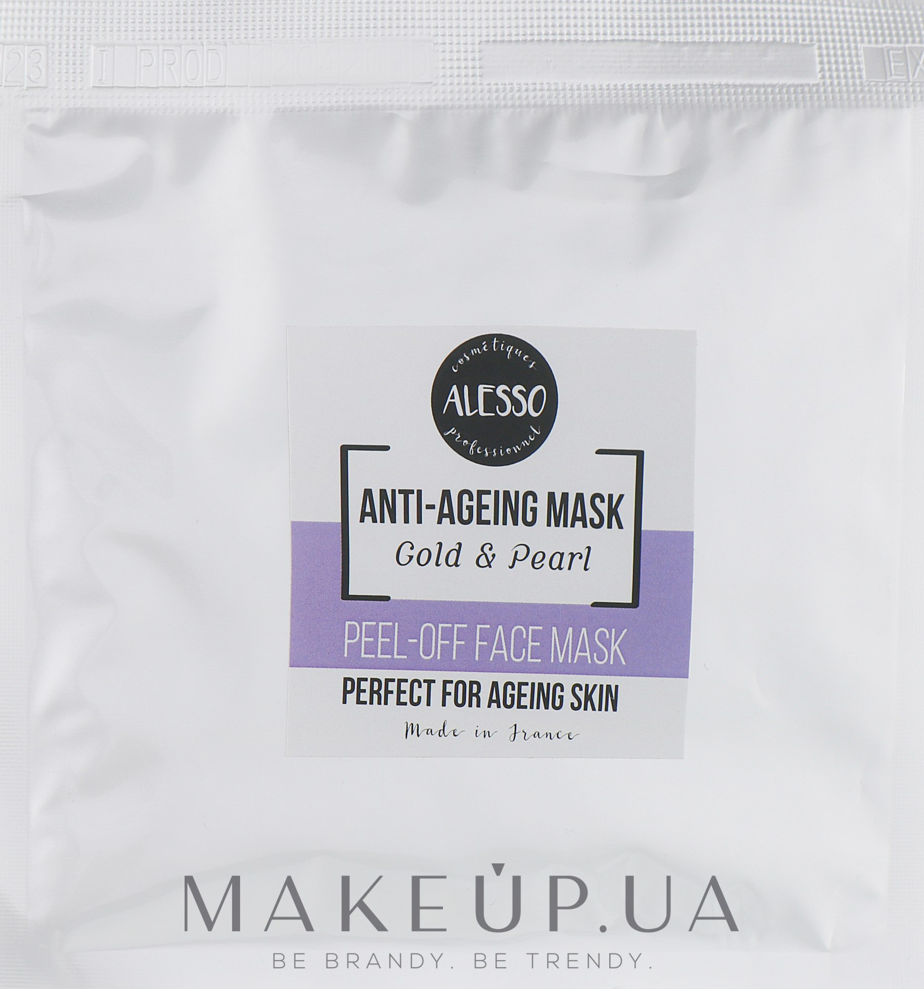 Маска для обличчя альгінатна омолоджуюча - Alesso Professionnel Alginate Gold and Pearl Peel-Off Face Anti-Age Mask — фото 25g