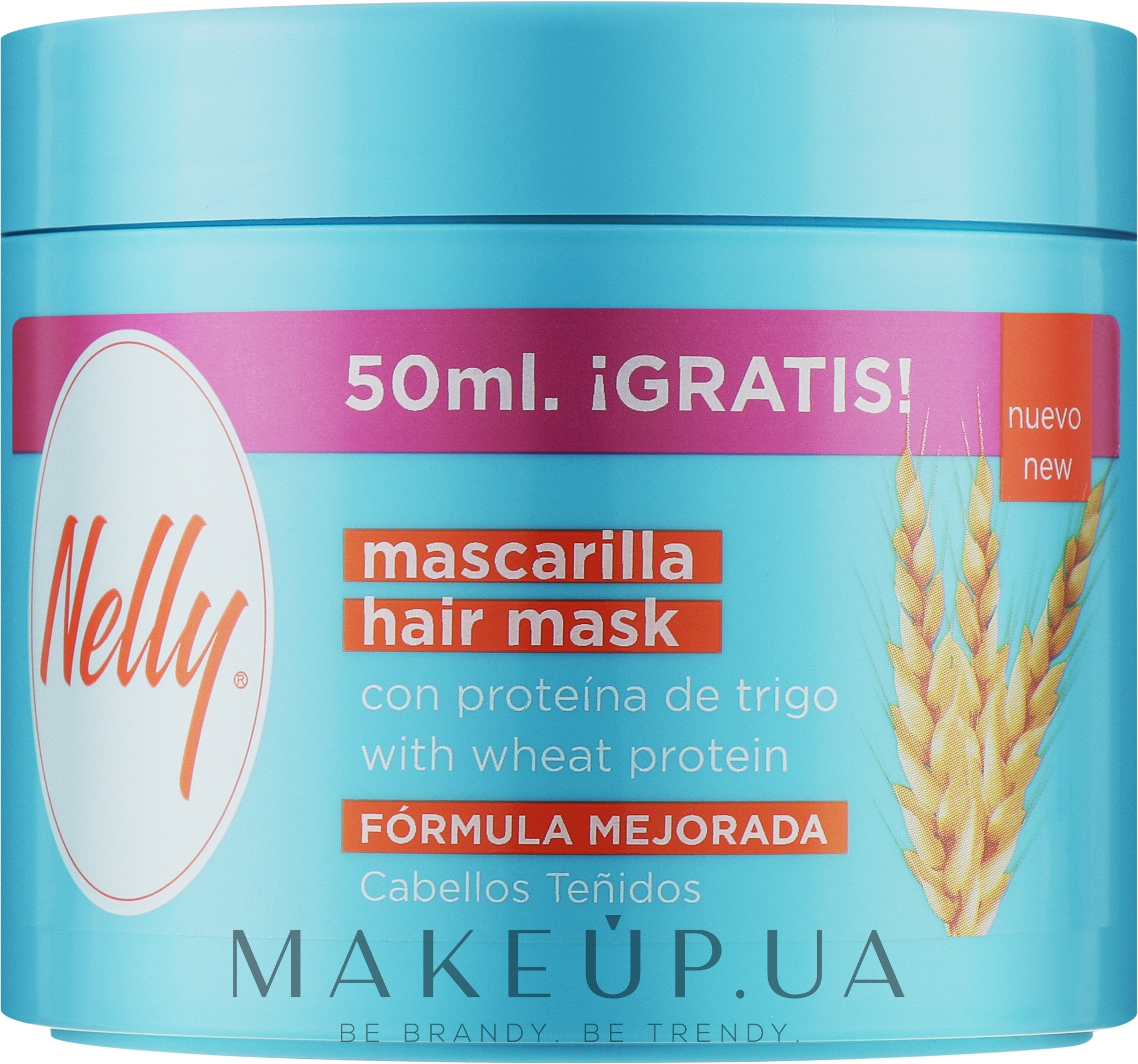 Маска для пошкодженого волосся "Wheat Protein" - Nelly Hair Mask — фото 300ml
