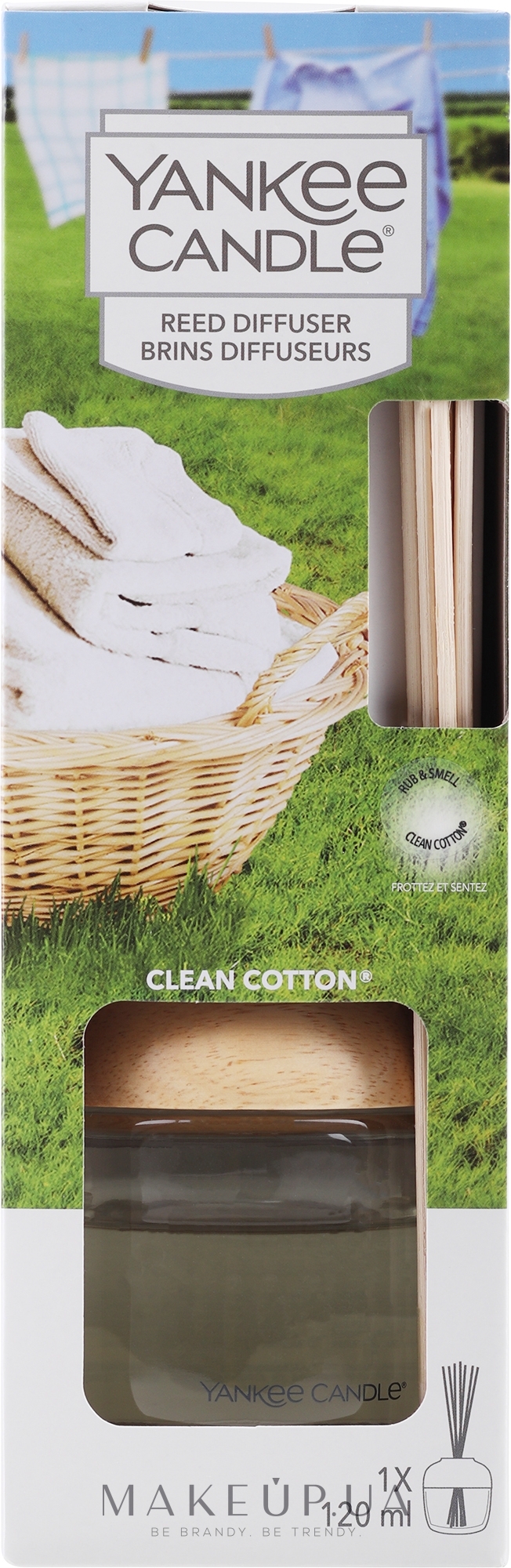 Аромадифузор "Чиста бавовна" - Yankee Candle Clean Cotton — фото 120ml