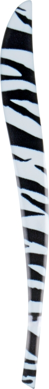 Пинцет профессиональный скошенный 9056, зебра - SPL Professional Tweezers — фото N1