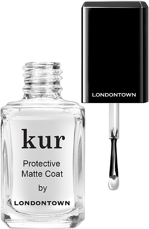 Матове верхнє покриття для нігтів - Londontown Kur Protective Matte Coat — фото N1