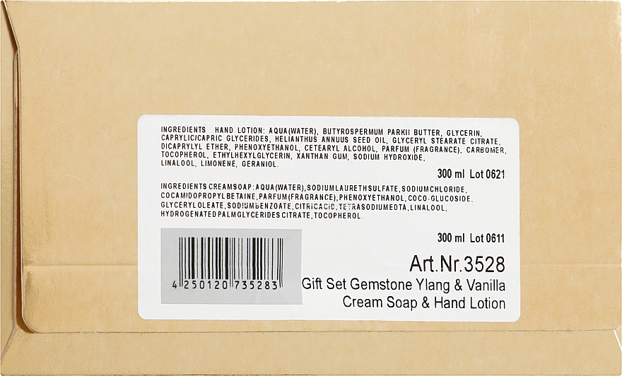 Набор - Vivian Grey Gemstone Ylang & Vanilla (h/lot/300ml + soap/300ml) — фото N3