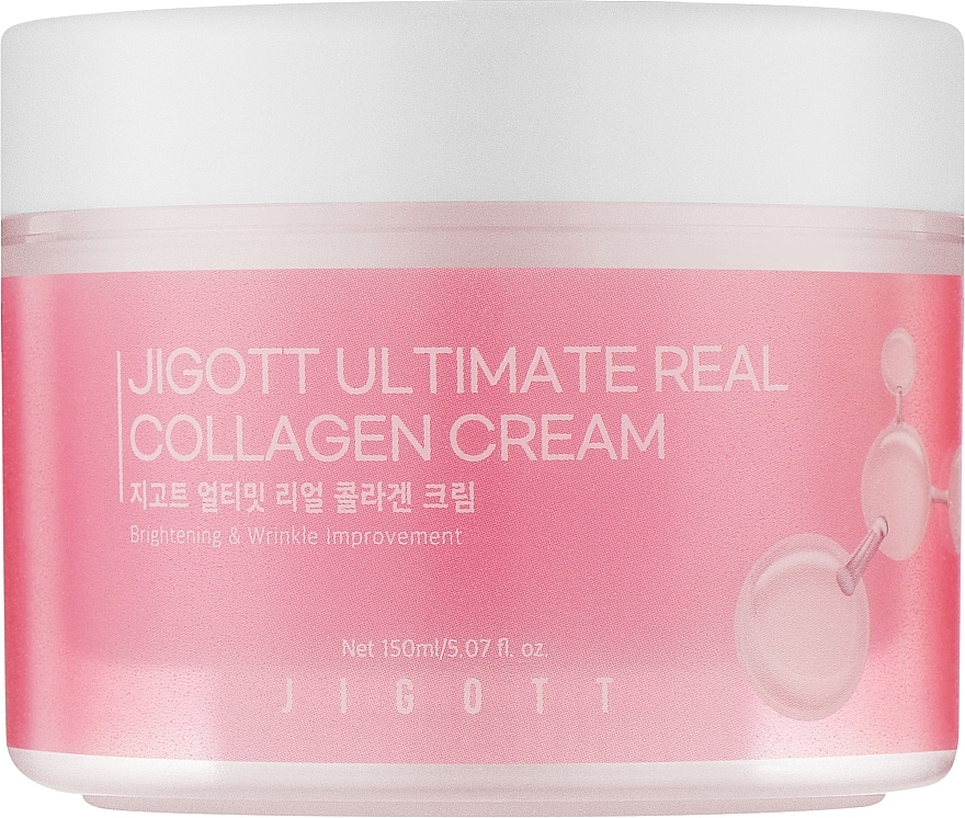 Зволожувальний крем для обличчя з колагеном - Jigott Ultimate Real Collagen Cream — фото N1