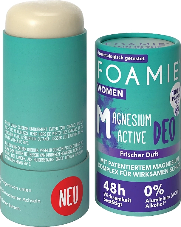 Дезодорант-стик - Foamie Magnesium Active Deodorant 48h Fresh Scent — фото N1