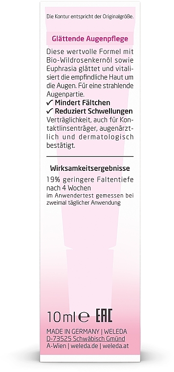 Розовый разглаживающий увлажняющий крем-уход - Weleda Wildrosen Glattende Feuchtigkeitspflege — фото N3