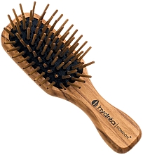 Антистатическая мини-щетка для волос из оливкового дерева - Hydrea London Olive Wood Mini Anti-Static Hair Brush — фото N1