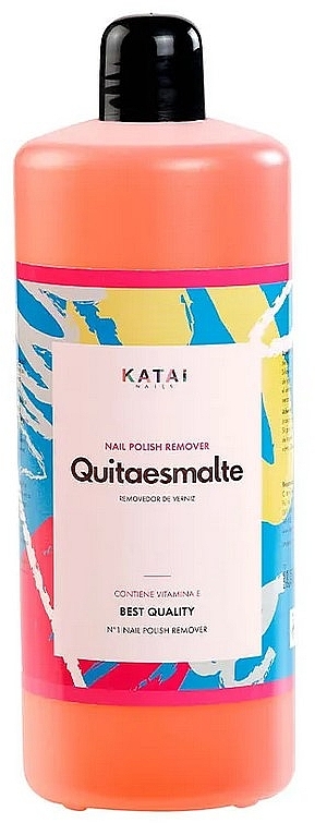 Жидкость для снятия лака - Katai Nails Nail Polish Remover Color Excel Quitaesmalte Strawberry — фото N1