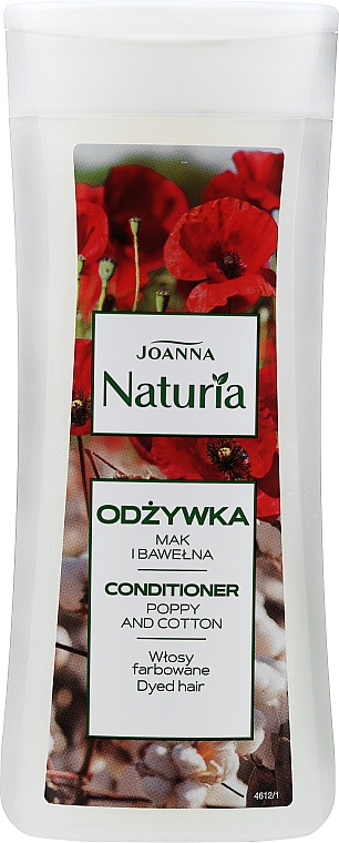 Кондиціонер для фарбованого волосся "Мак і бавовна" - Joanna Naturia Conditioner With Poppy And Cotton