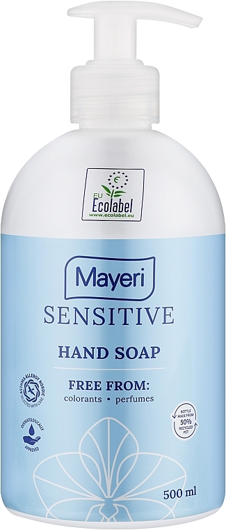 Рідке мило "Sensitive" - Mayeri Hand Soap — фото N1