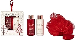 Парфумерія, косметика Набір - Grace Cole The Luxury Bathing Wild Fig & Cranberry Set  (sh/gel/100ml + b/lot/100ml + sponge)