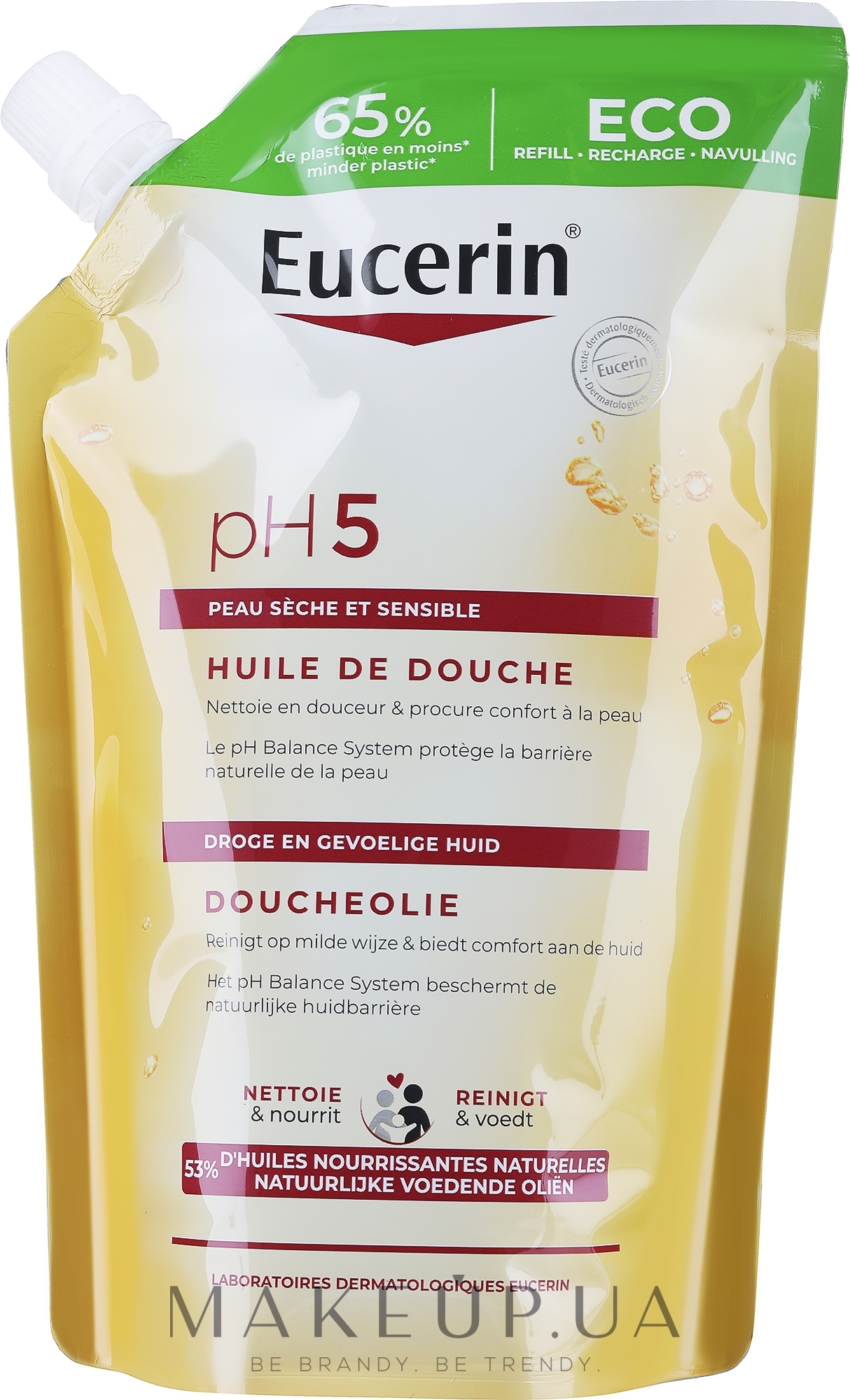 Олія для душу - Eucerin pH5 Shower Oil (дой-пак) — фото 400ml