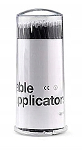Микроаппликаторы для ресниц, черные, 100 шт - Lewer Micro Applicators — фото N1