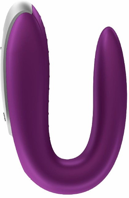 Вібратор подвійний, фіолетовий - Satisfyer Double Fun Partner Vibrator Violet — фото N4