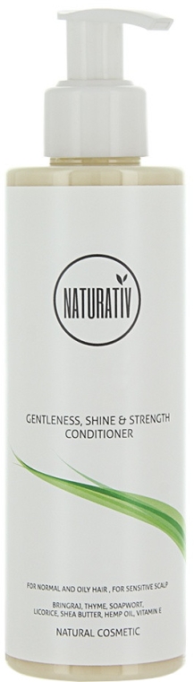 Кондиционер для волос "Блеск и Укрепление" - Naturativ Getleness Shine&Strength Conditioner — фото N1