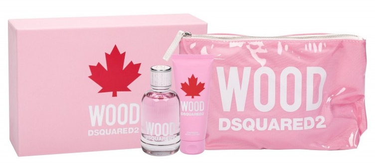 Dsquared2 Wood Pour Femme - Набор (edt/100ml + sh/gel/100ml + bag) — фото N1