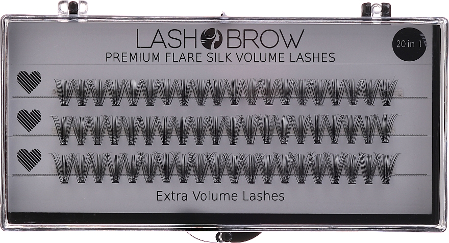 Накладные ресницы - Lash Brow Premium Flare Extra Volume Lashes — фото N1