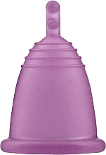 Духи, Парфюмерия, косметика Менструальная чаша с ножкой, размер M, фиолетовая - MeLuna Soft Menstrual Cup Stem