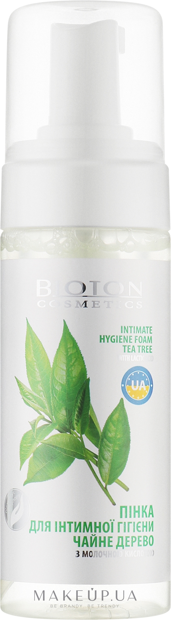 Пенка для интимной гигиены с маслом чайного дерева - Bioton Cosmetics Nature — фото 150ml