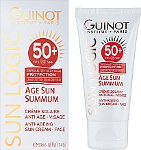 Антивозрастной крем от солнца - Guinot Age Sun Summum Anti-Ageing Sun Cream SPF50 — фото N2