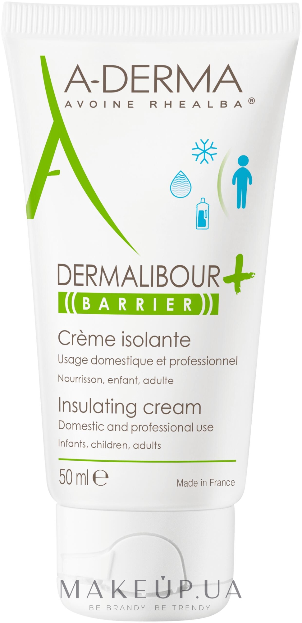 Крем для тіла - A-Derma Dermalibour Barrier Insuiating Cream — фото 50ml