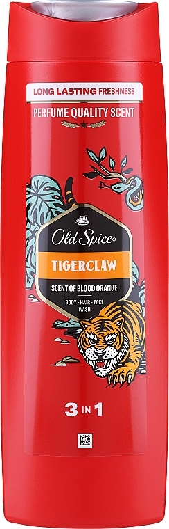 Шампунь-гель для душу - Old Spice Tigerclaw 3in1 — фото N1