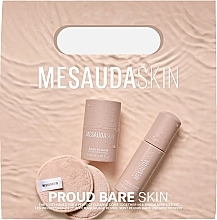 Парфумерія, косметика Набір - Mesauda Milano Proud Bare Skin (m/remover/30ml + cl/foam/50ml + pads/2pcs)