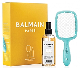 Духи, Парфюмерия, косметика Набор - Balmain Paris Hair Couture Limited Edition Summer Breeze Set (h/spray/200ml + h/brush/1pcs)