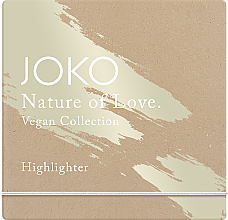 Парфумерія, косметика Хайлайтер - JOKO Nature of Love Vegan Collection Highlighter