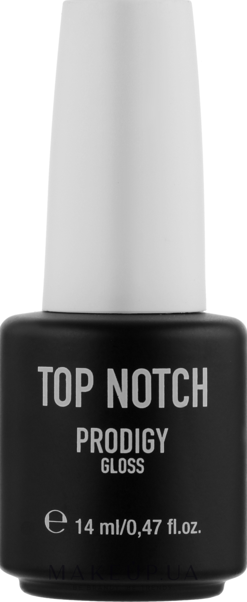 Верхнє покриття для закріплення лаку - Top Notch Prodigy Gloss — фото 14ml